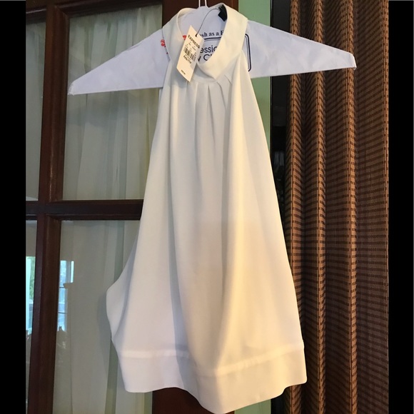 Express Tops - Express white Halter top NWT